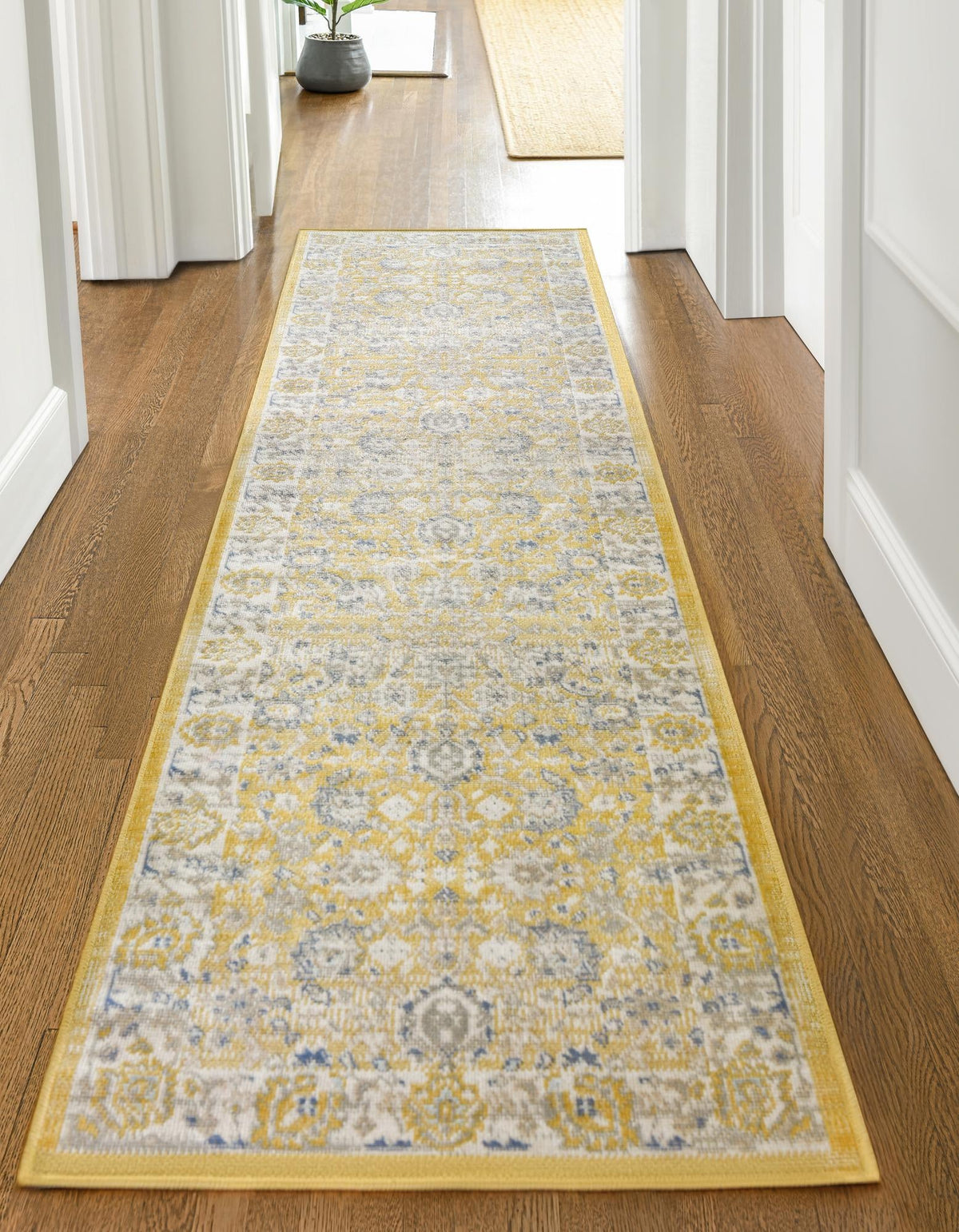 Savannah Series Collection Area Rug -  Beaufort Runner Tuscan Yellow  lifestyle 96
