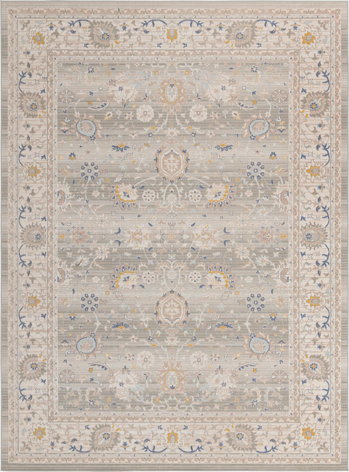 Savannah Series Collection Area Rug -  Beaufort Rectangle Cloud Gray  lifestyle 4