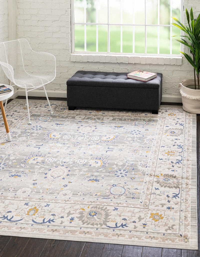 Savannah Series Collection Area Rug -  Beaufort Square Cloud Gray  lifestyle 72