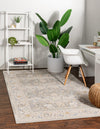 Savannah Series Collection Area Rug -  Beaufort Rectangle Cloud Gray  lifestyle 8