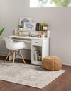 Savannah Series Collection Area Rug -  Beaufort Rectangle Cloud Gray  lifestyle 12