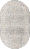 Savannah Series Collection Area Rug -  Beaufort Oval Cloud Gray  lifestyle 49