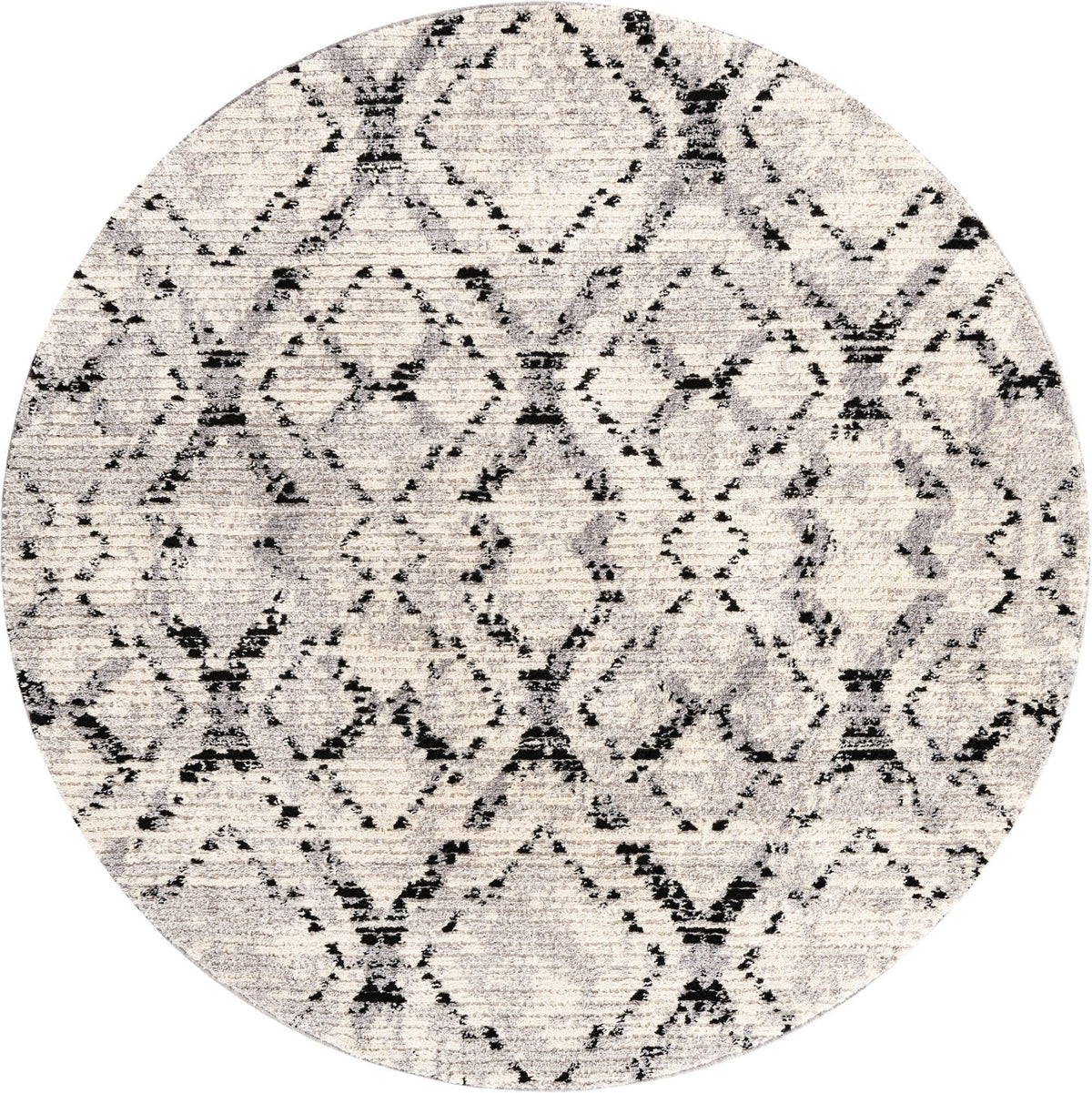 Santa Fe Trails Collection Area Rug - Canyon Round Ivory  lifestyle 48