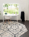 Santa Fe Trails Collection Area Rug - Canyon Octagon Ivory  lifestyle 67