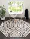 Santa Fe Trails Collection Area Rug - Canyon Octagon Ivory  lifestyle 74
