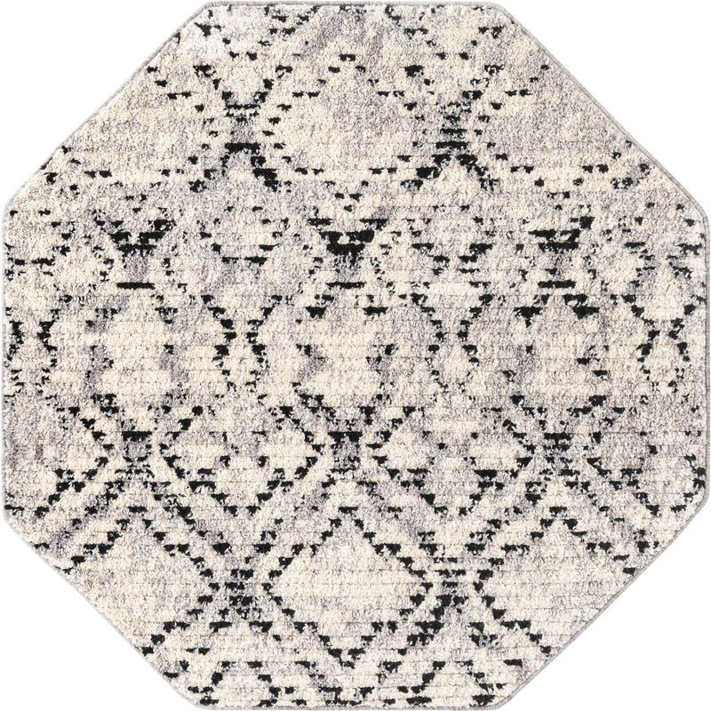 Santa Fe Trails Collection Area Rug - Canyon Octagon Ivory  lifestyle 47