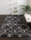 Santa Fe Trails Collection Area Rug - Canyon Rectangle Black  lifestyle 7
