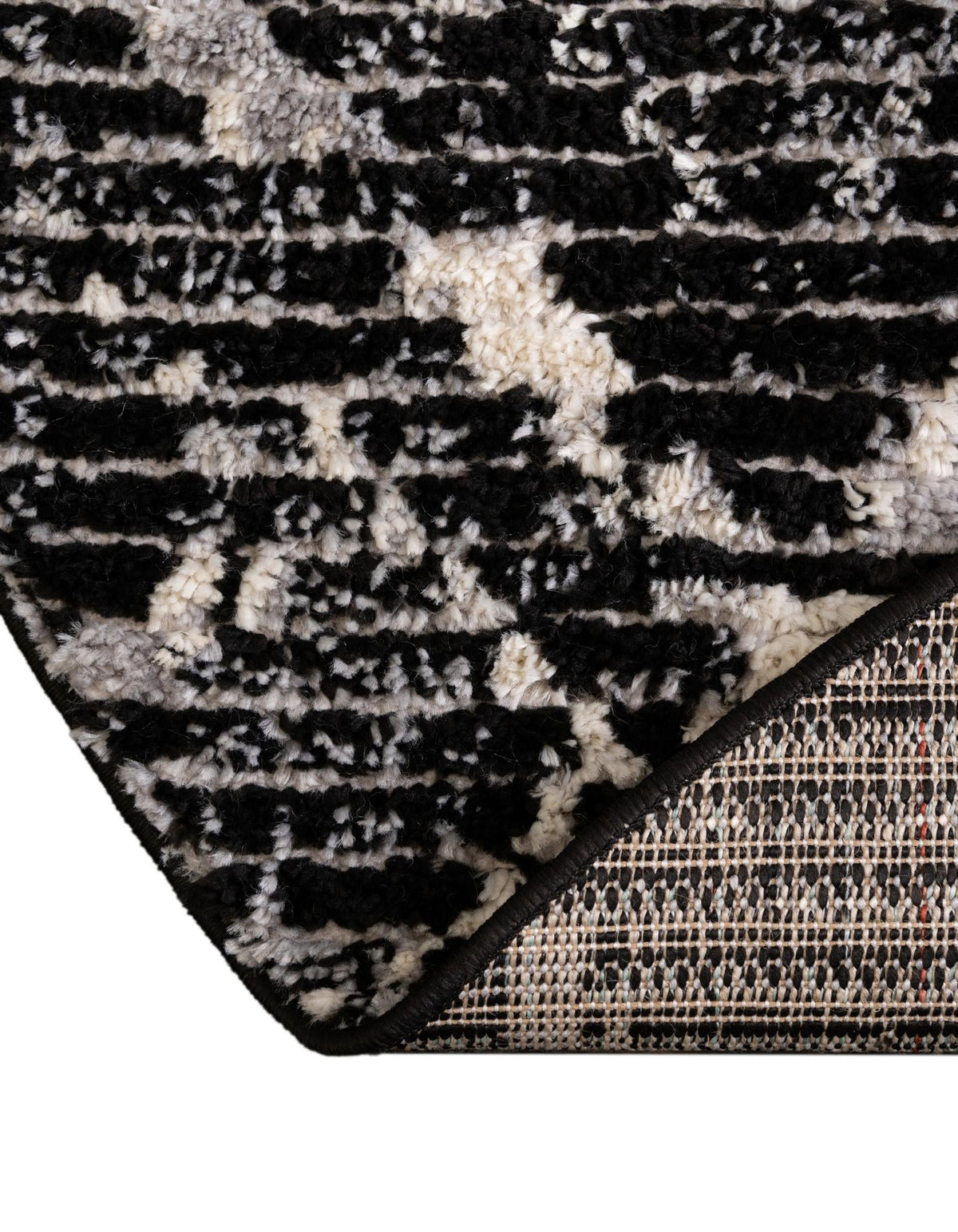 Santa Fe Trails Collection Area Rug - Canyon Oval Black  lifestyle 116