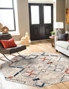 Santa Fe Trails Collection Area Rug - Canyon Octagon Multi  lifestyle 82