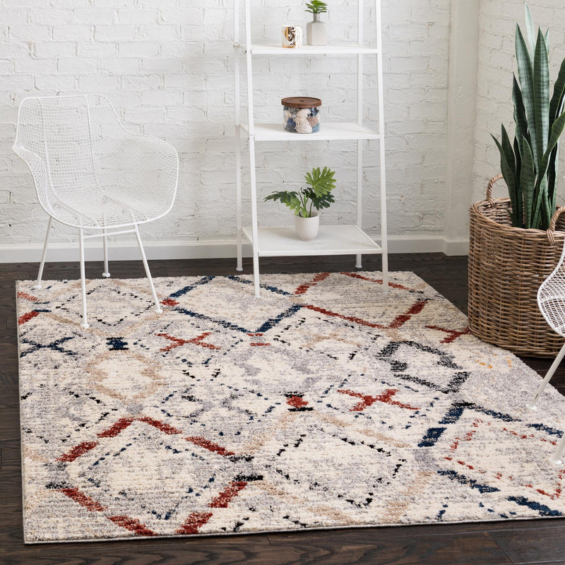 Santa Fe Trails Collection Area Rug - Canyon Square Multi  lifestyle 70