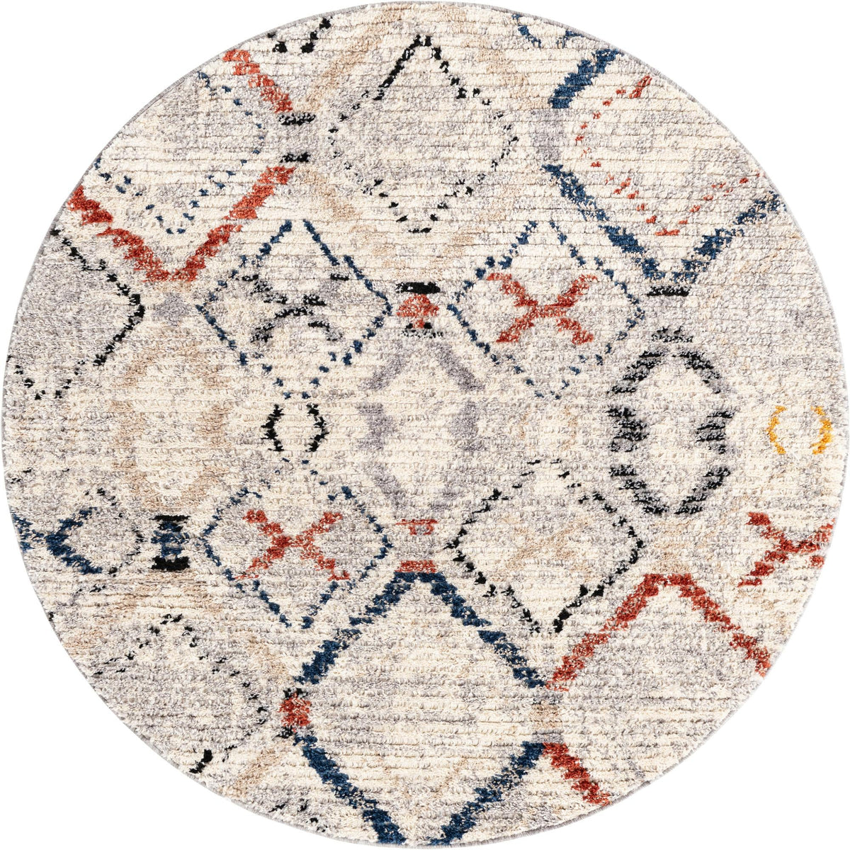 Santa Fe Trails Collection Area Rug - Canyon Round Multi  lifestyle 51
