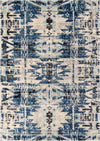 Santa Fe Trails Collection Area Rug -  Adobe Rectangle Blue Main