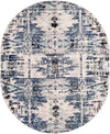 Santa Fe Trails Collection Area Rug -  Adobe Oval Blue  lifestyle 15