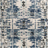 Santa Fe Trails Collection Area Rug -  Adobe Square Blue  lifestyle 17