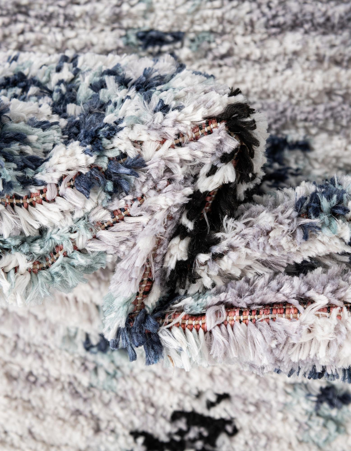 Santa Fe Trails Collection Area Rug -  Adobe Rectangle Blue  lifestyle 7