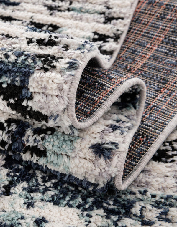 Santa Fe Trails Collection Area Rug -  Adobe Rectangle Blue  lifestyle 12