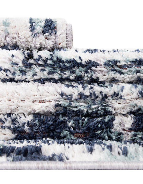 Santa Fe Trails Collection Area Rug -  Adobe Rectangle Blue  lifestyle 13