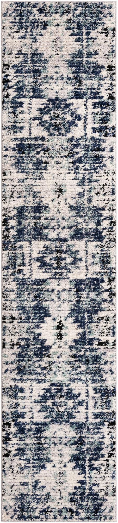 Santa Fe Trails Collection Area Rug -  Adobe Runner Blue  lifestyle 19