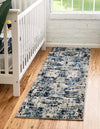 Santa Fe Trails Collection Area Rug -  Adobe Runner Blue  lifestyle 28