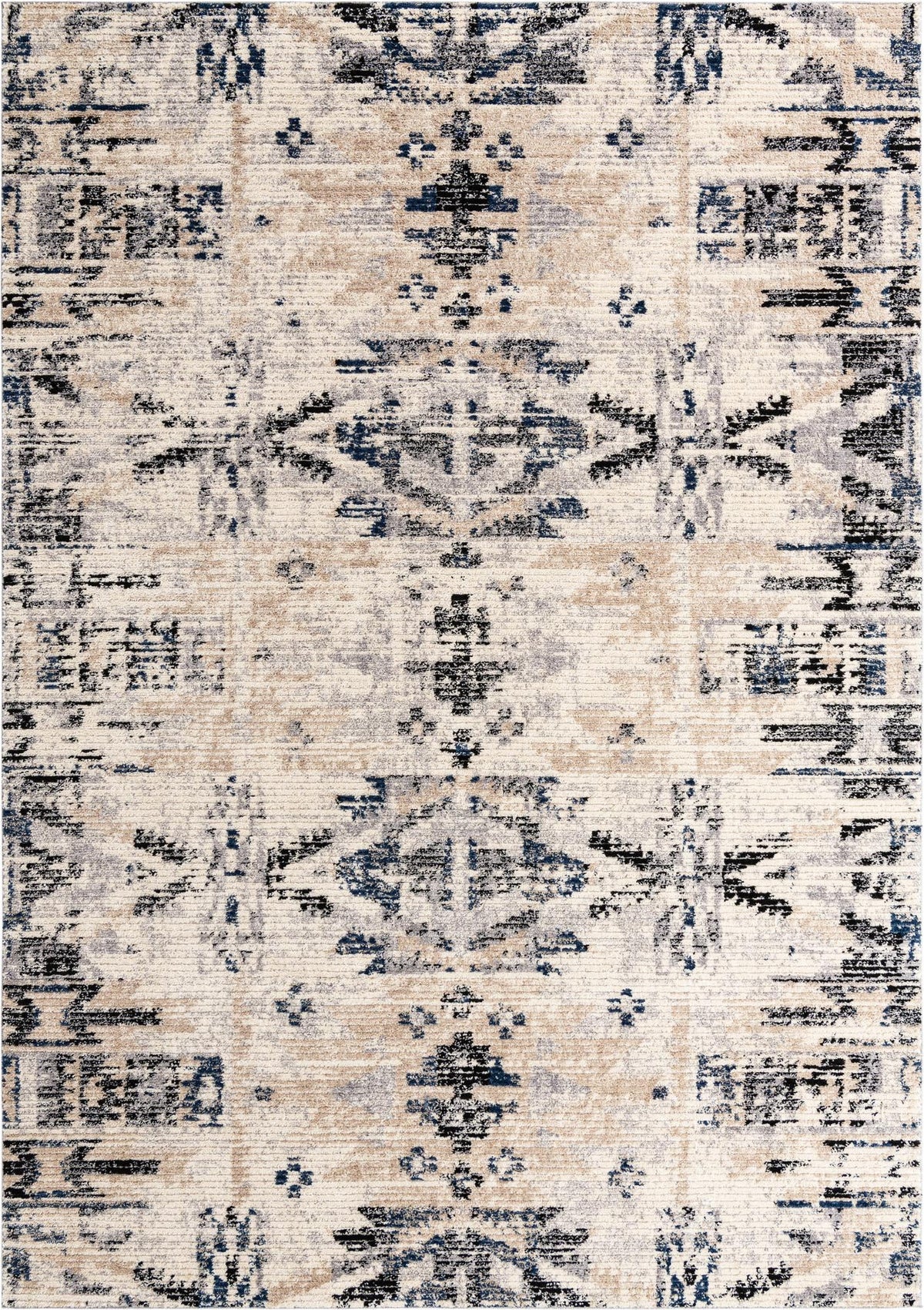 Santa Fe Trails Collection Area Rug -  Adobe Rectangle Ivory  lifestyle 2