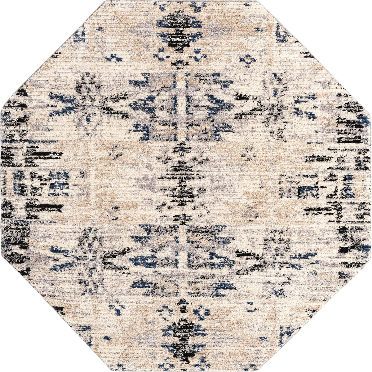 Santa Fe Trails Collection Area Rug -  Adobe Octagon Ivory  lifestyle 23