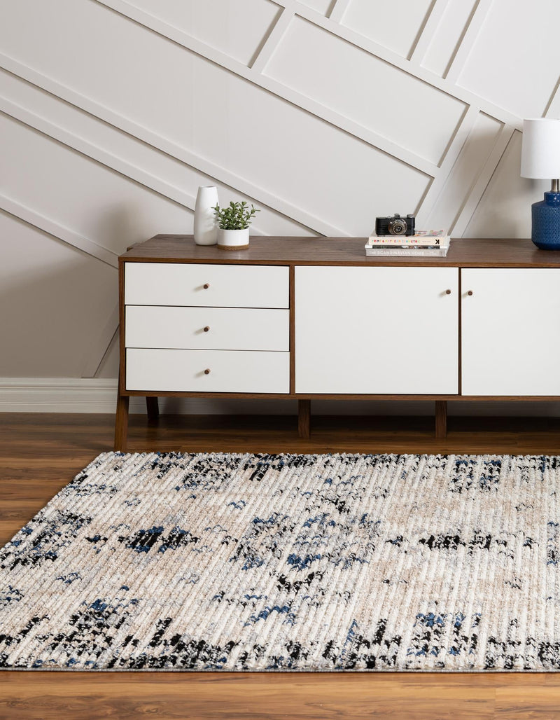 Santa Fe Trails Collection Area Rug -  Adobe Rectangle Ivory  lifestyle 3