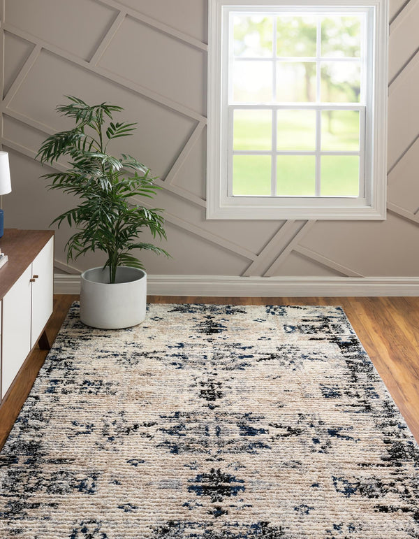 Santa Fe Trails Collection Area Rug -  Adobe Rectangle Ivory  lifestyle 5