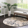 Santa Fe Trails Collection Area Rug -  Adobe Round Ivory  lifestyle 30