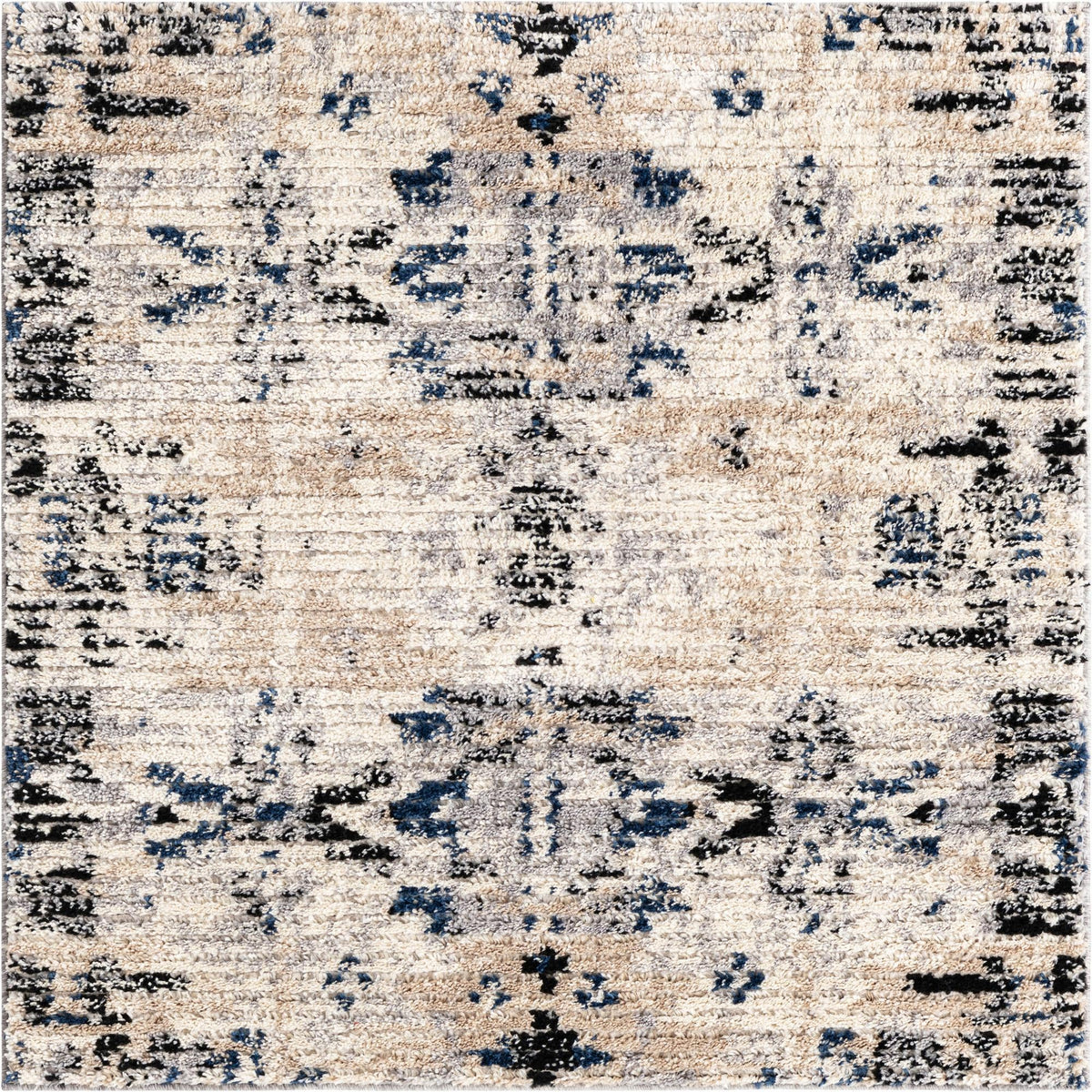 Santa Fe Trails Collection Area Rug -  Adobe Square Ivory  lifestyle 20