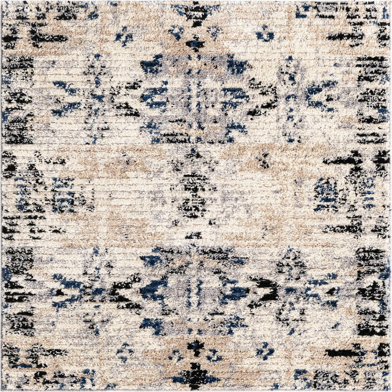 Santa Fe Trails Collection Area Rug -  Adobe Square Ivory  lifestyle 20