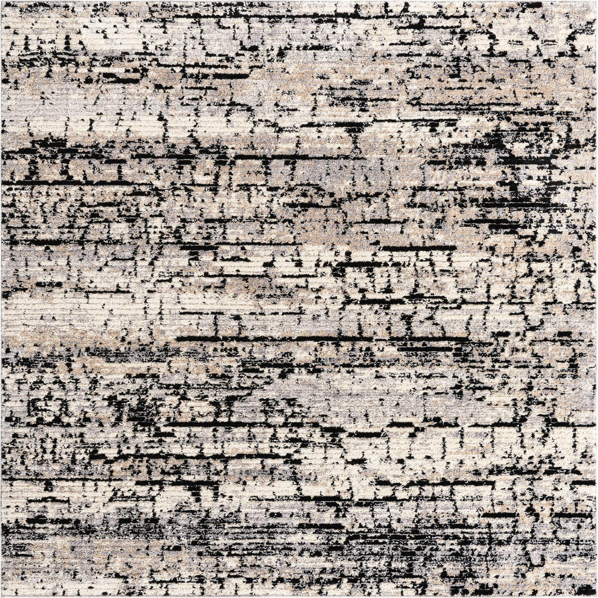 Santa Fe Trails Collection Area Rug -  Chaparral Square Gray  lifestyle 55