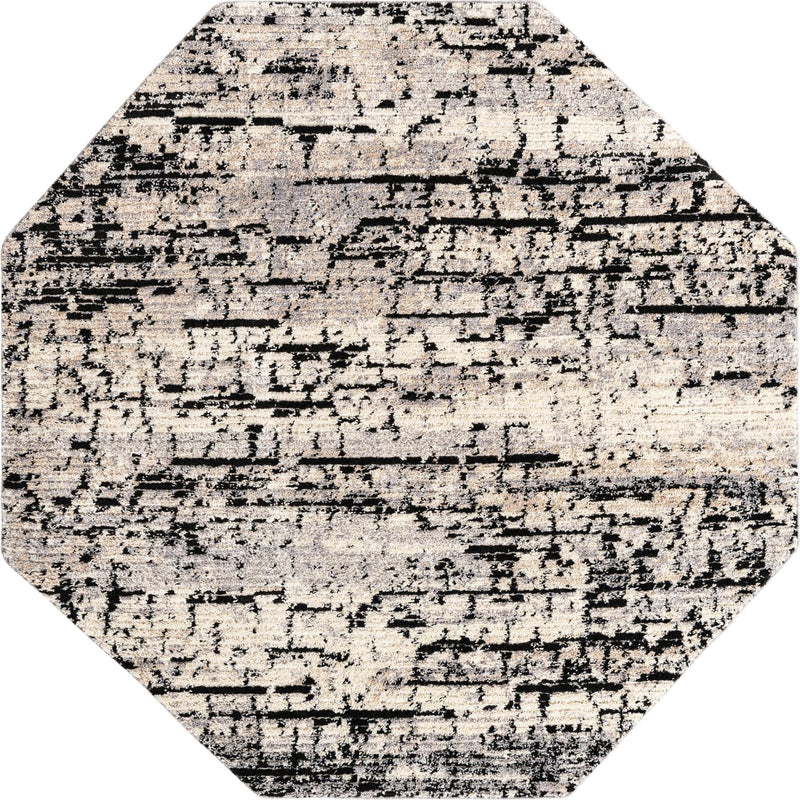 Santa Fe Trails Collection Area Rug -  Chaparral Octagon Gray  lifestyle 37