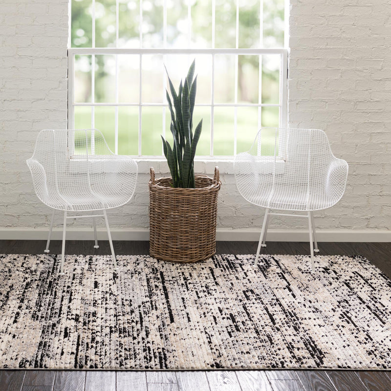 Santa Fe Trails Collection Area Rug -  Chaparral Rectangle Gray  lifestyle 3