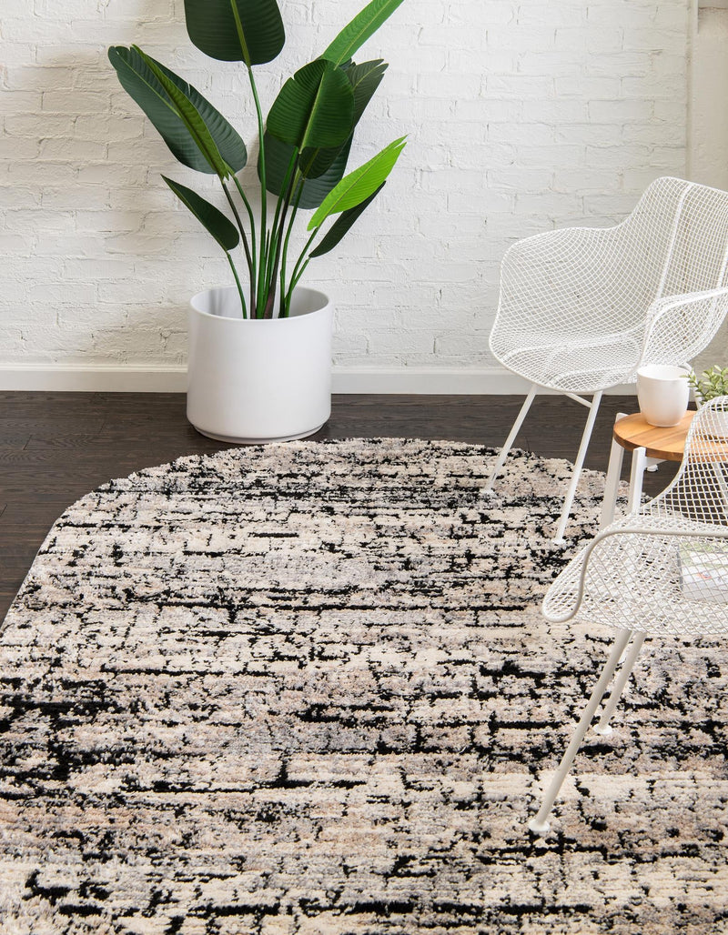 Santa Fe Trails Collection Area Rug -  Chaparral Oval Gray  lifestyle 45