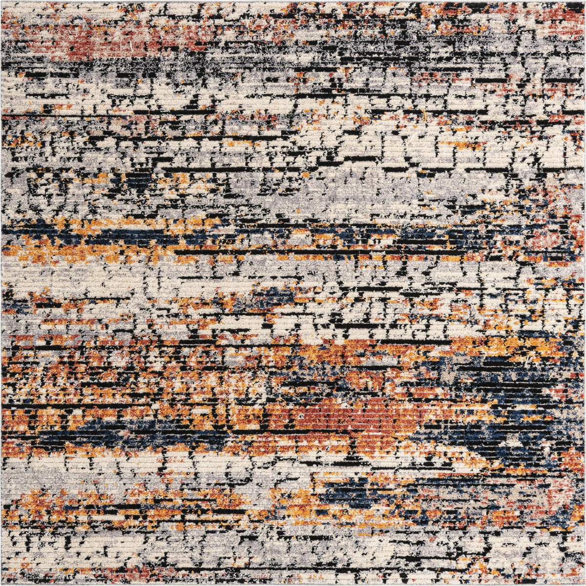 Santa Fe Trails Collection Area Rug -  Chaparral Square Multi  lifestyle 33