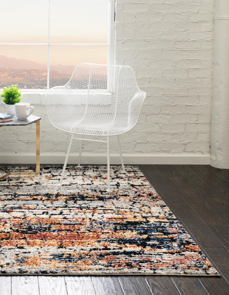 Santa Fe Trails Collection Area Rug -  Chaparral Square Multi  lifestyle 40