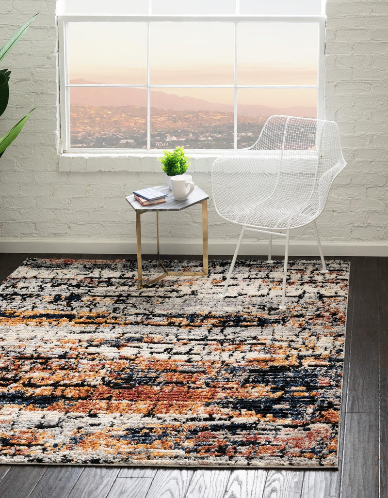 Santa Fe Trails Collection Area Rug -  Chaparral Square Multi  lifestyle 47