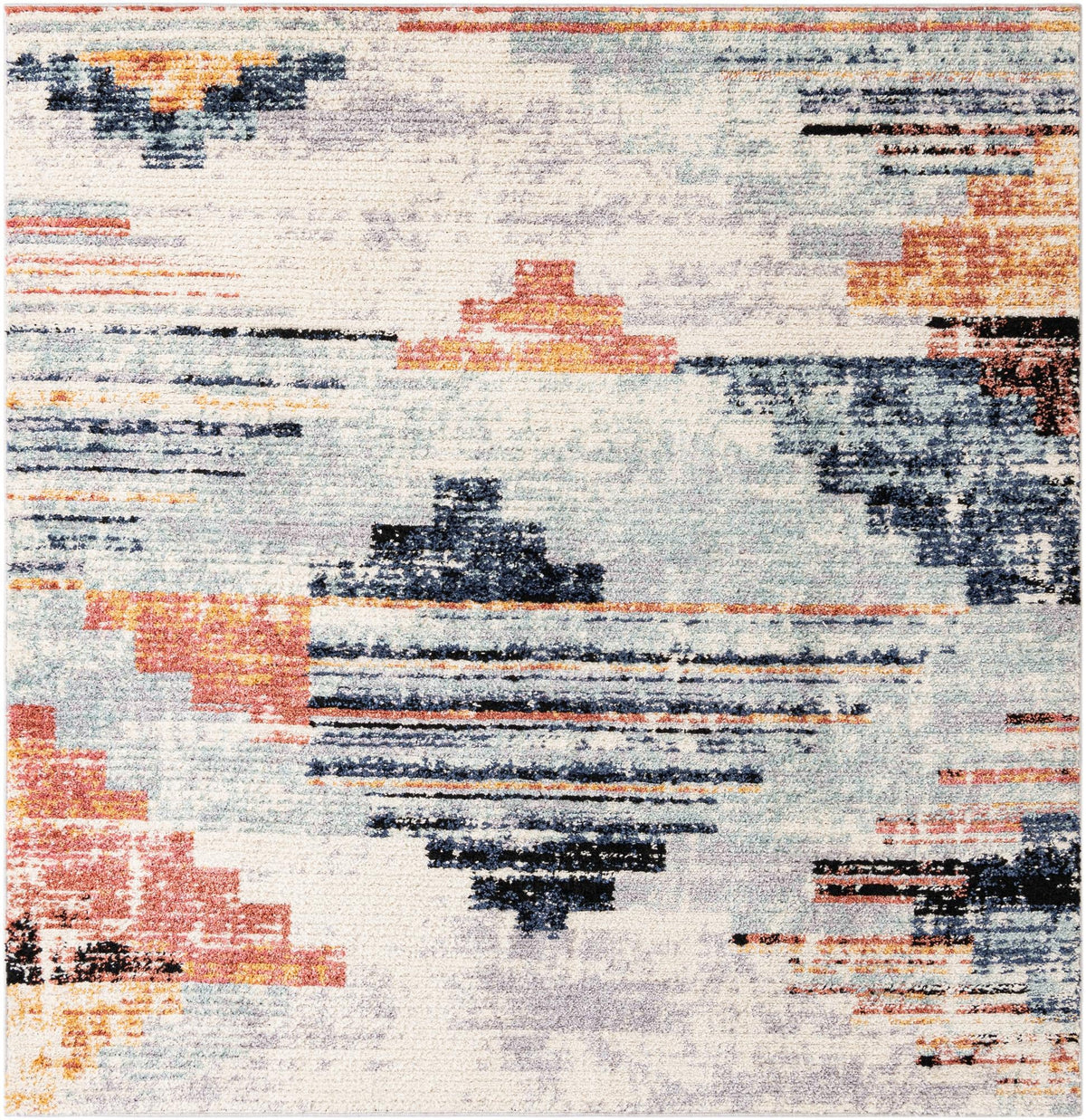 Santa Fe Trails Collection Area Rug -  Arroyo Square Multi  lifestyle 43