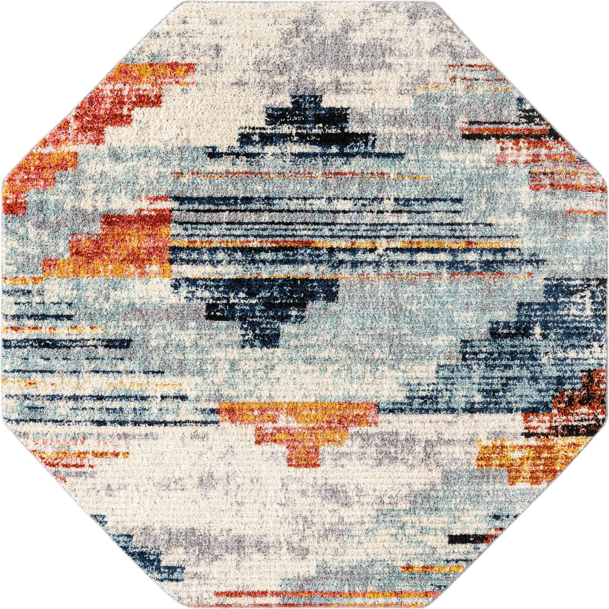 Santa Fe Trails Collection Area Rug -  Arroyo Octagon Multi  lifestyle 44