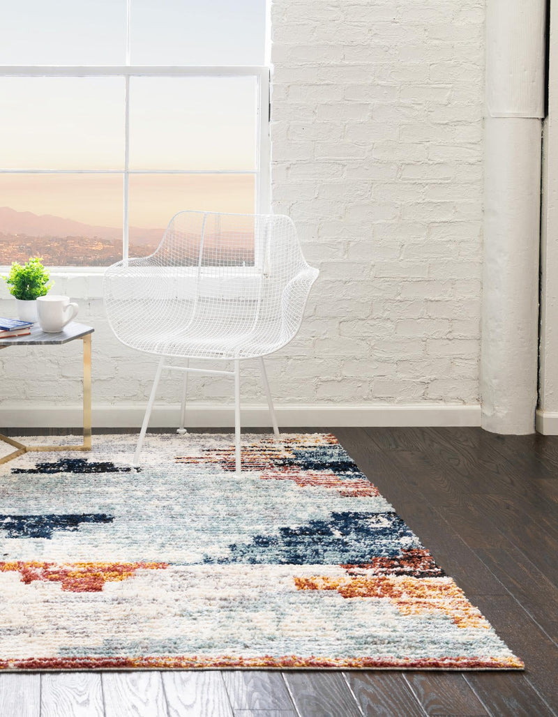 Santa Fe Trails Collection Area Rug -  Arroyo Square Multi  lifestyle 47