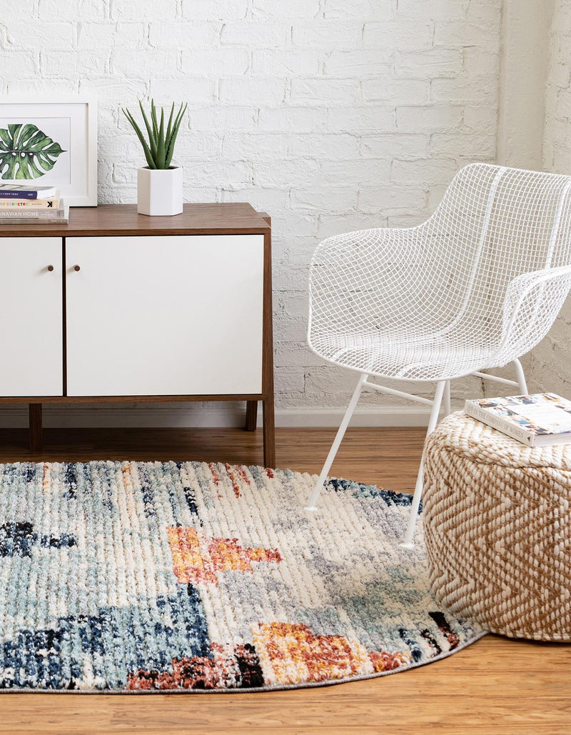 Santa Fe Trails Collection Area Rug -  Arroyo Oval Multi  lifestyle 39