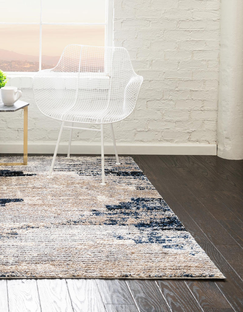 Santa Fe Trails Collection Area Rug -  Arroyo Square Gray  lifestyle 42