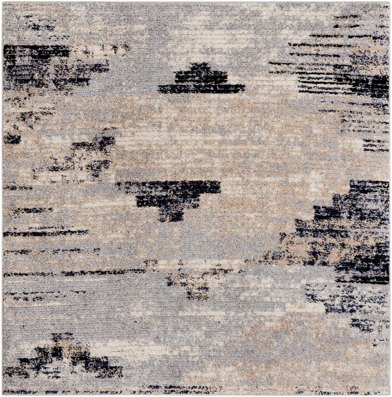 Santa Fe Trails Collection Area Rug -  Arroyo Square Gray  lifestyle 34