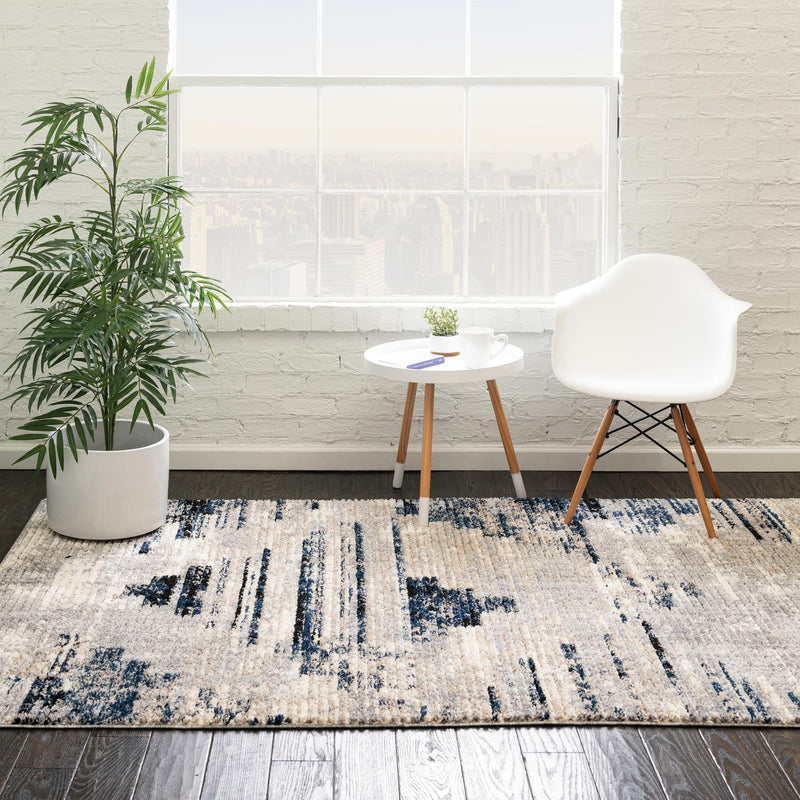 Santa Fe Trails Collection Area Rug -  Arroyo Rectangle Gray  lifestyle 4