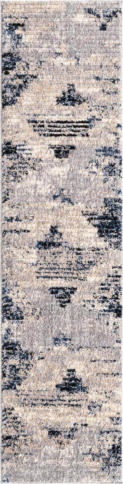 Santa Fe Trails Collection Area Rug -  Arroyo Runner Gray  lifestyle 38