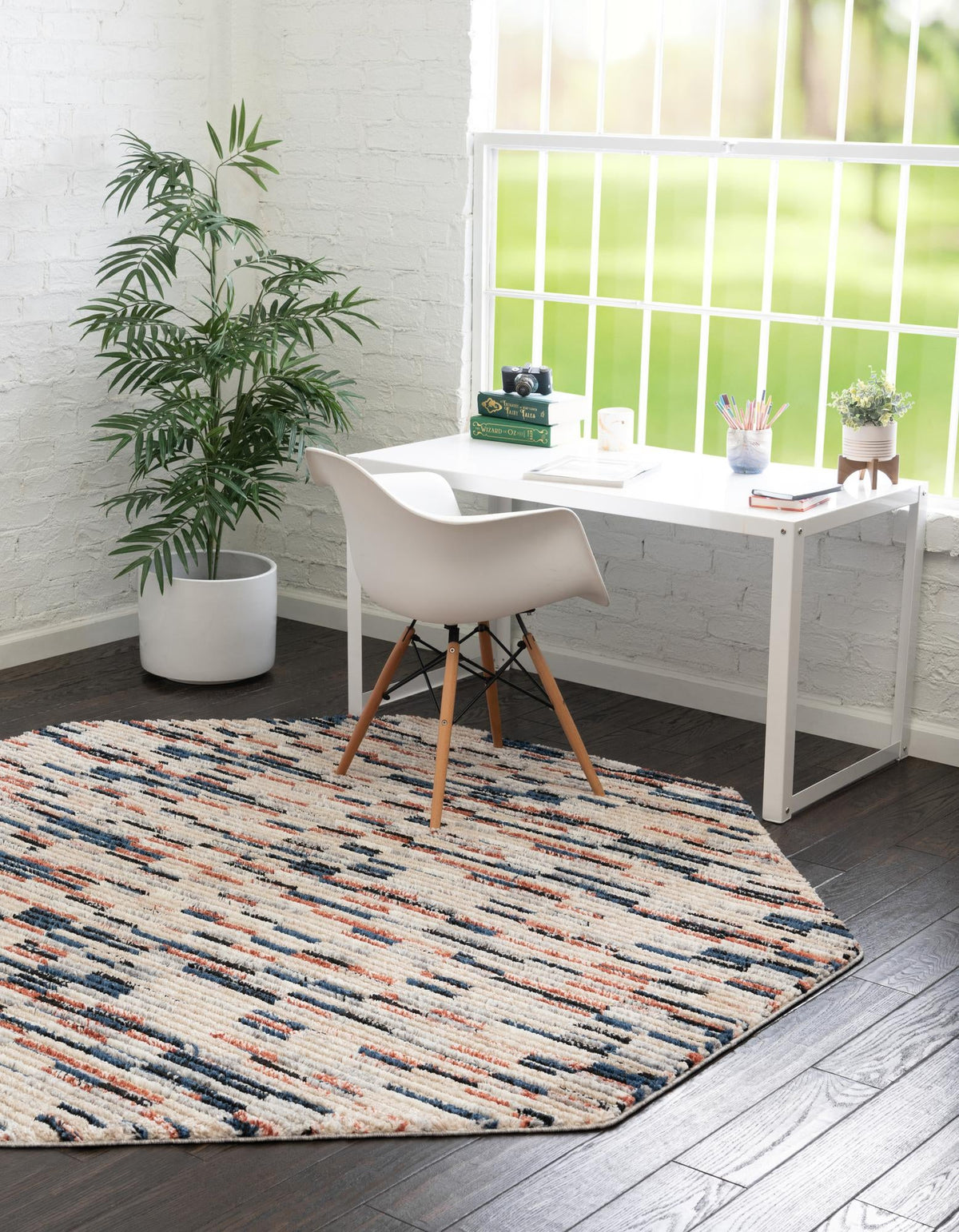 Santa Fe Trails Collection Area Rug -  Cimarron Octagon Multi  lifestyle 23