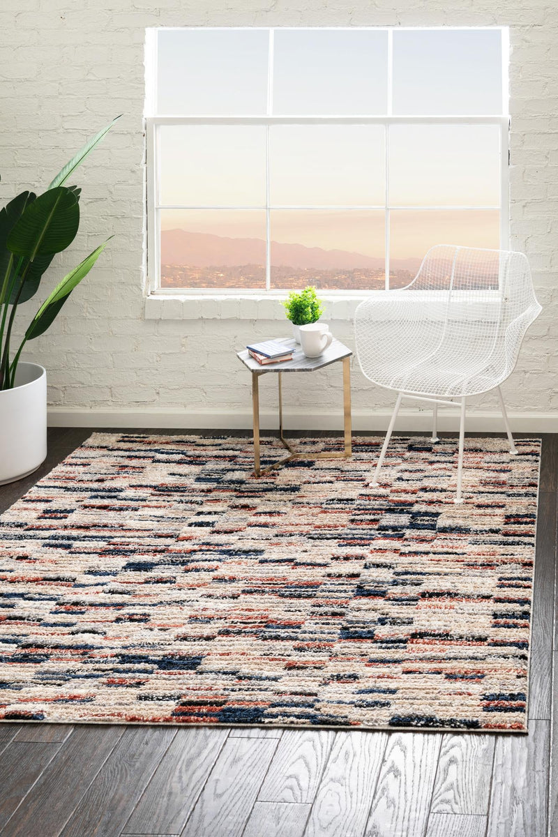 Santa Fe Trails Collection Area Rug -  Cimarron Square Multi  lifestyle 27
