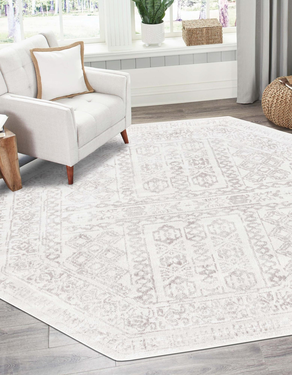 Cambridge Classics Collection Area Rug - Kendall (Cream) Octagon Cream  lifestyle 15
