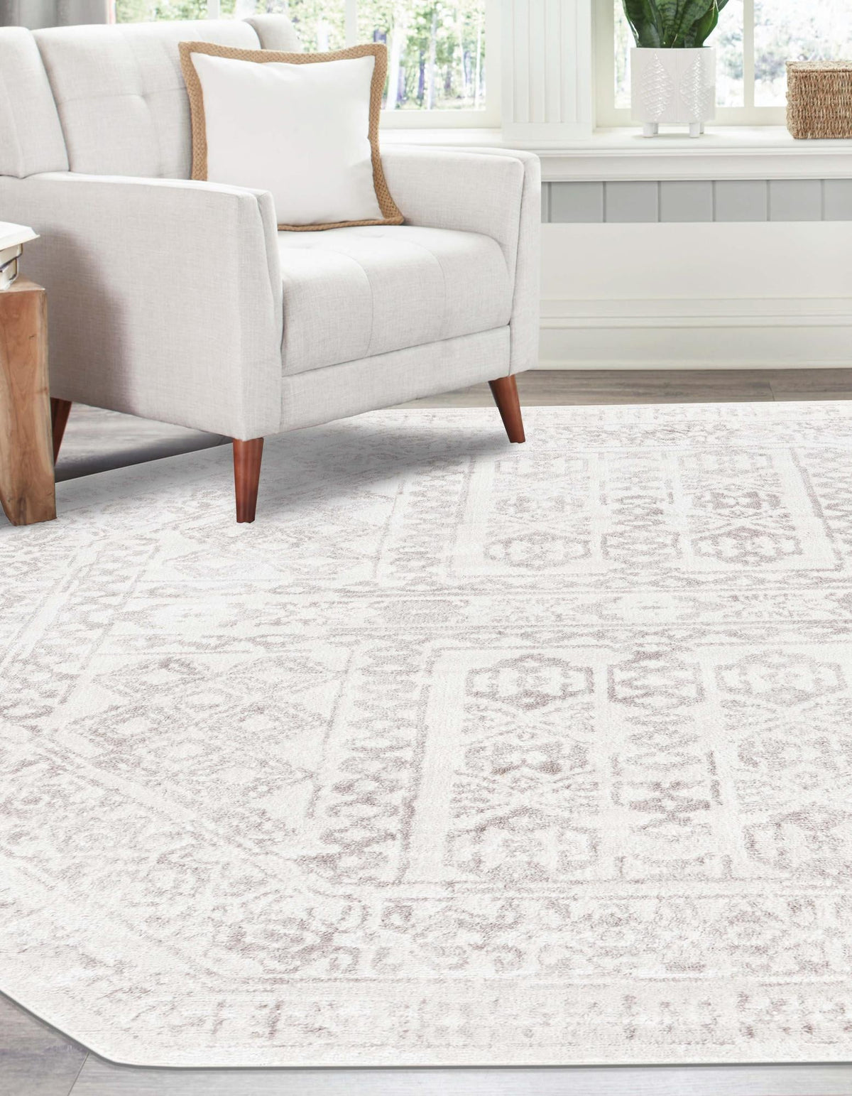 Cambridge Classics Collection Area Rug - Kendall (Cream) Octagon Cream  lifestyle 20