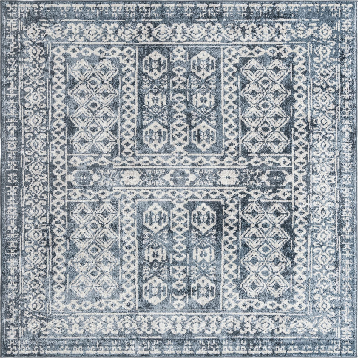 Cambridge Classics Collection Area Rug - Kendall (Blue) Square Blue  lifestyle 9